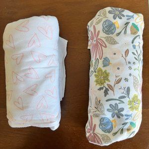 Two Copper Pearl Swaddle Blankets